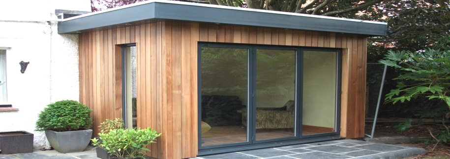 A lovely new wooden framed extension